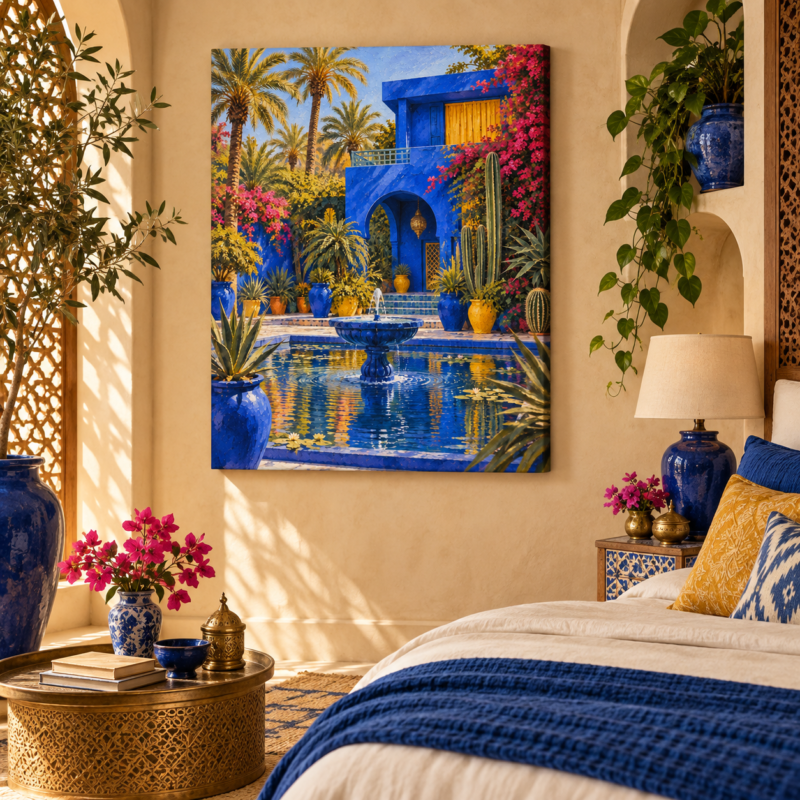 eclat-bleu-du-jardin-majorelle-tableau-decoratif-marrakech
